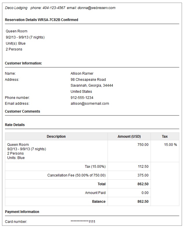 Standard Print Form